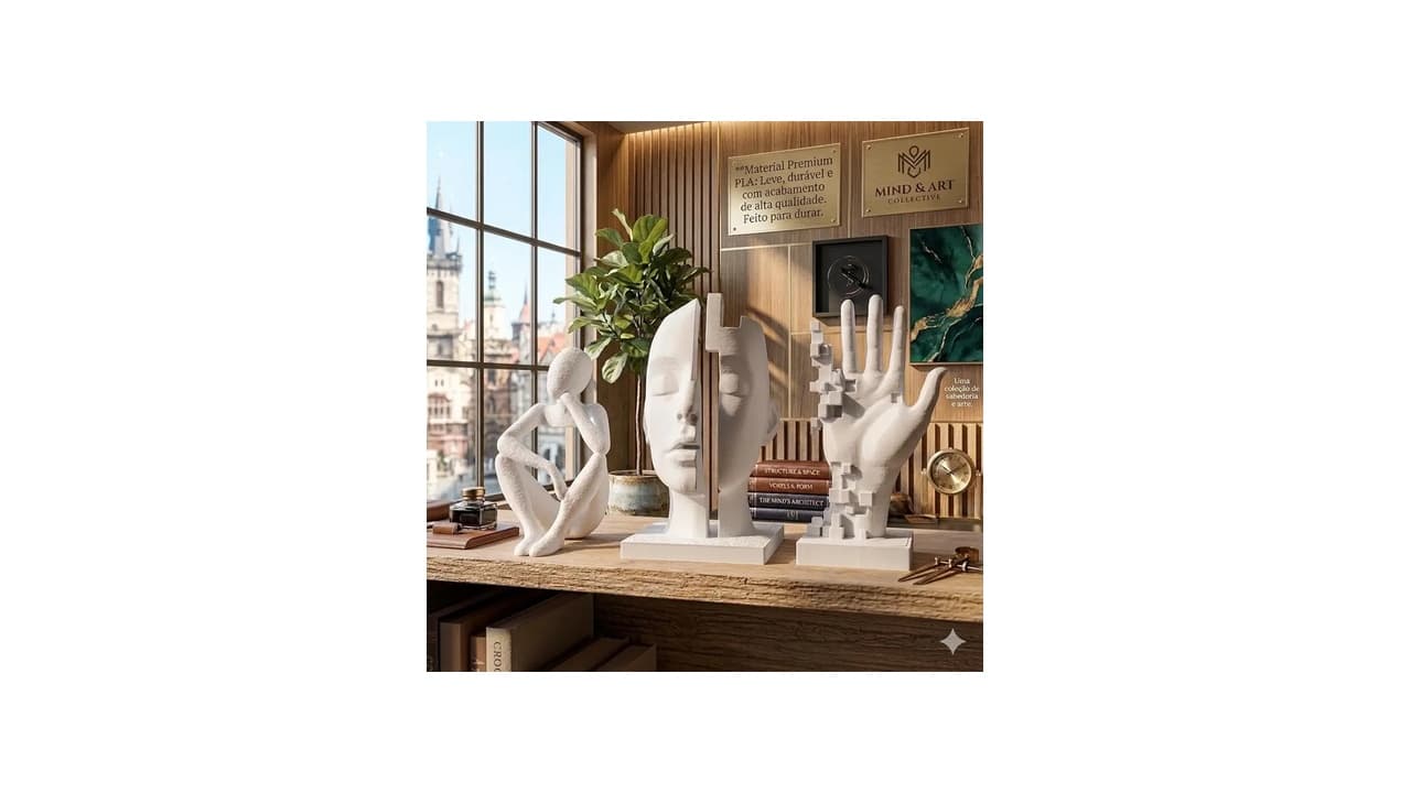 Qual Melhor Escultura Decorativa para Sala: Guia de Estilos e Tamanhos