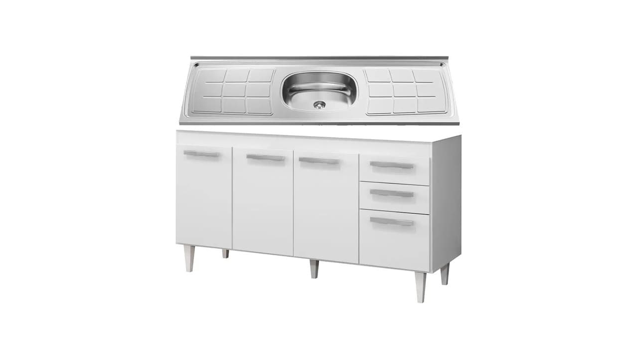 Qual Melhor Gabinete de Cozinha com Pia de Inox para 2026