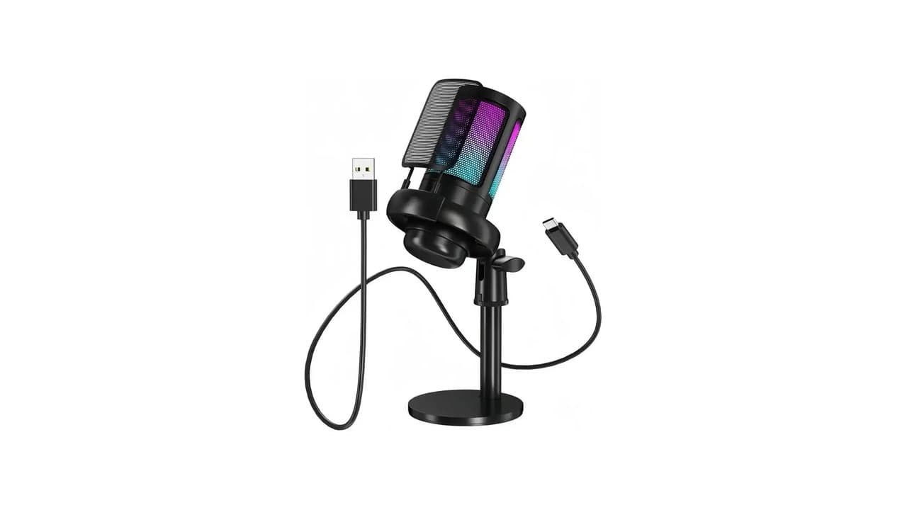 Qual o Melhor Microfone Condensador USB para Podcast e Stream? Confira 8 Opções com RGB e Cancelamento de Ruído