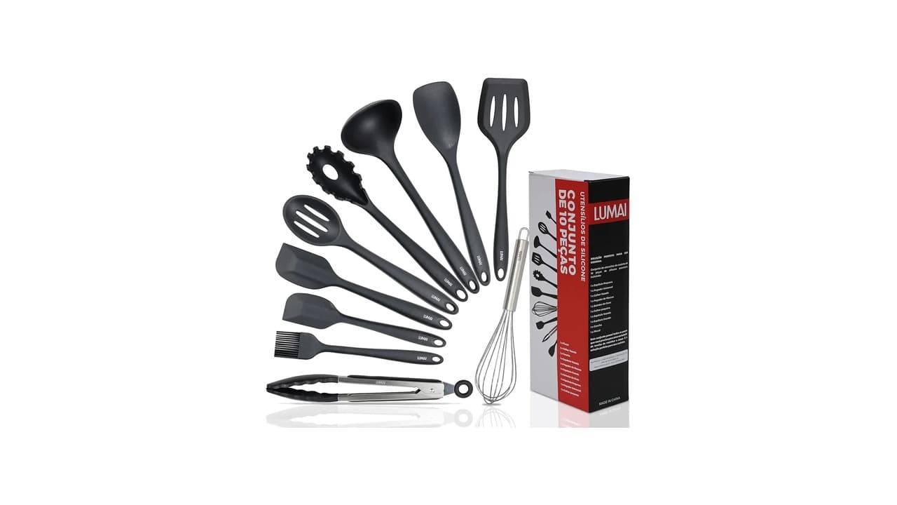 Qual o Melhor Kit de Utensílios de Cozinha de Silicone? 10 Opções com Qualidade e Preço