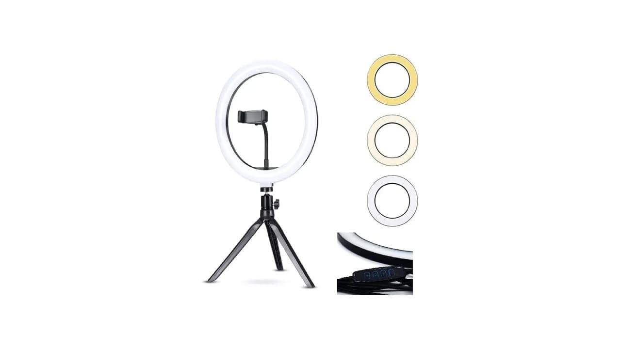 Qual a Melhor Ring Light de Mesa? 12 Opções para Fotos, Maquiagem e Lives